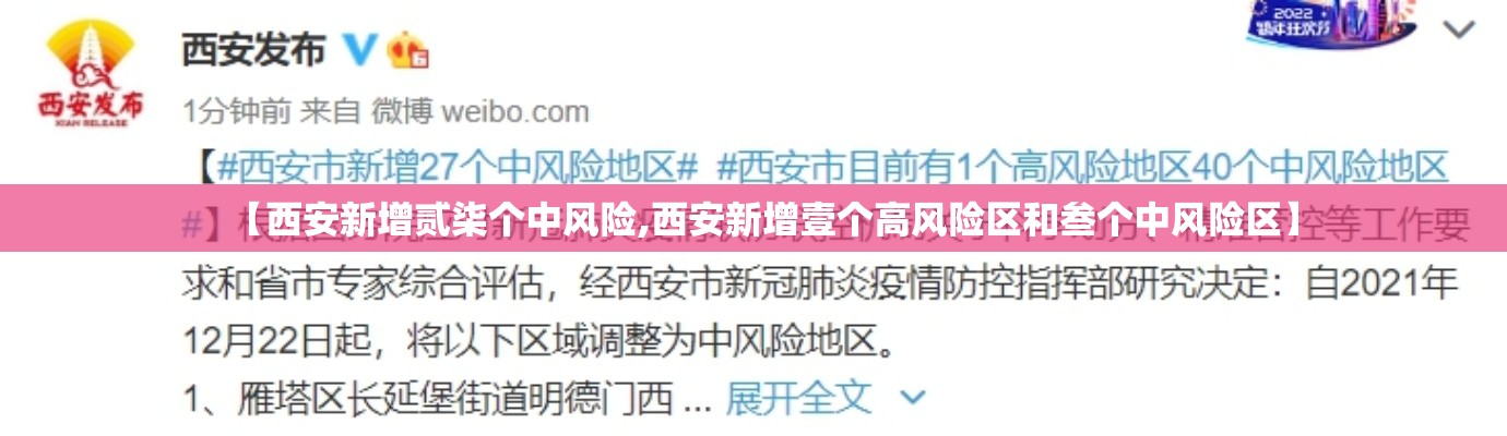 【西安新增贰柒个中风险,西安新增壹个高风险区和叁个中风险区】