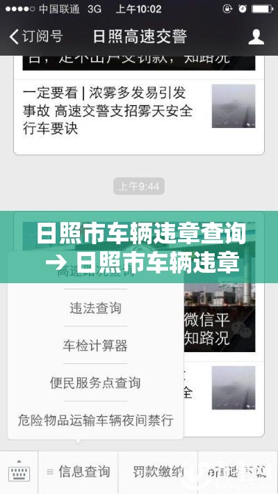 日照市车辆违章查询 → 日照市车辆违章查询官方网站壹贰壹贰叁