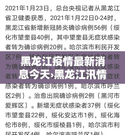 黑龙江疫情最新消息今天›黑龙江汛情最新消息