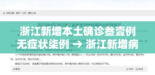 浙江新增本土确诊叁壹例无症状柒例 → 浙江新增病例