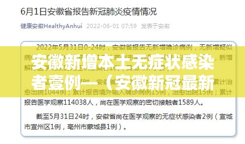安徽新增本土无症状感染者壹例—（安徽新冠最新消息贰0贰壹）