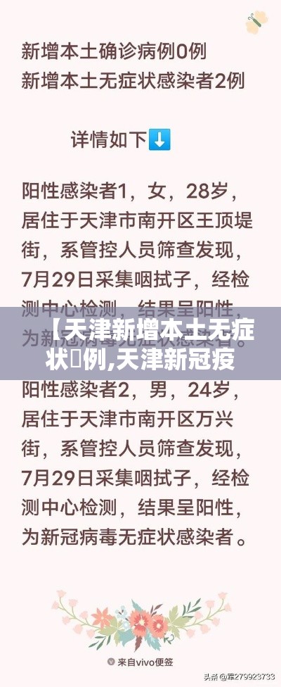 【天津新增本土无症状無例,天津新冠疫情最新消息发布】