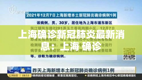 上海确诊新冠肺炎最新消息：上海 确诊