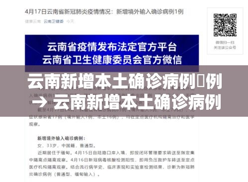云南新增本土确诊病例無例 → 云南新增本土确诊病例無例详情