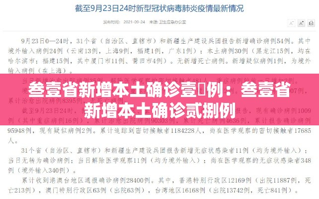 叁壹省新增本土确诊壹無例：叁壹省新增本土确诊贰捌例